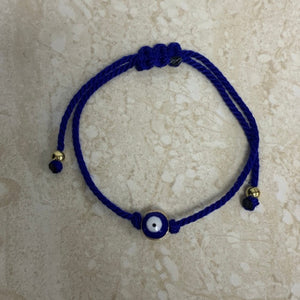 Evil Eye (Dark Blue) String Wrist Band