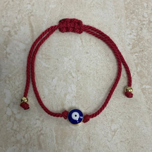 Evil Eye (Dark Blue) String Wrist Band