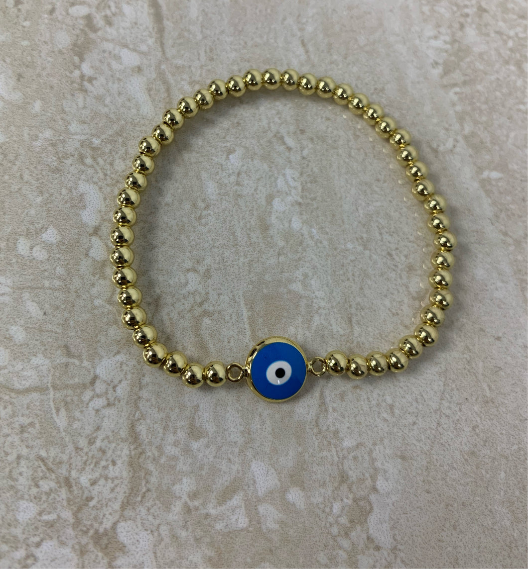 Evil Eye Enamel Beads