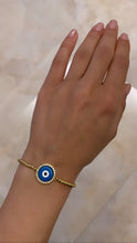 Load image into Gallery viewer, Enamel Evil Eye Bracelet
