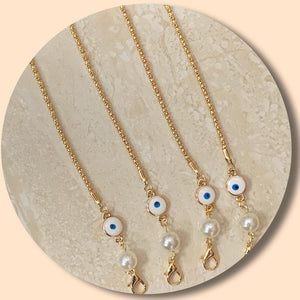 Evil Eye & Pearl : Mask / Eyeglasses Chain