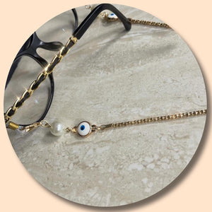 Evil Eye & Pearl : Mask / Eyeglasses Chain