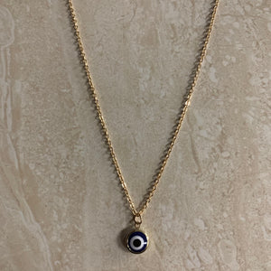 Round Evil Eye Necklace