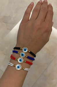 Evil Eye Beads Bracelet